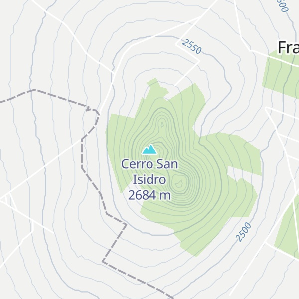Map of Cerro San Isidro