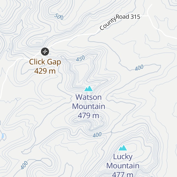 Map of Watson Mountain