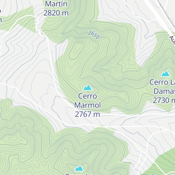 Map of Cerro Marmol