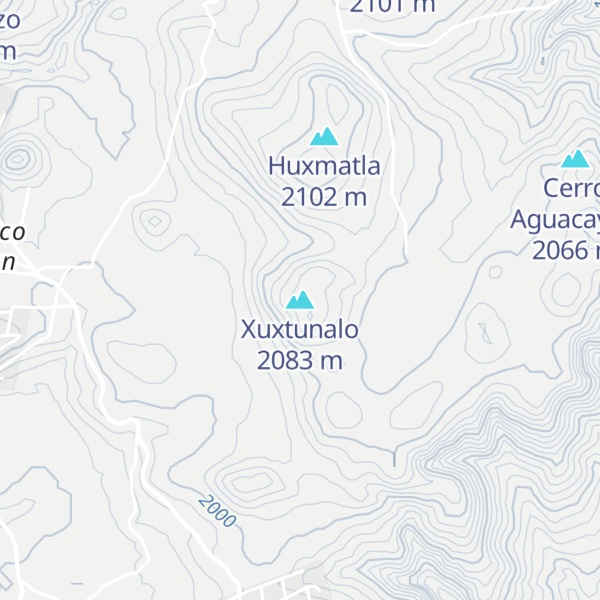 Map of Xuxtunalo
