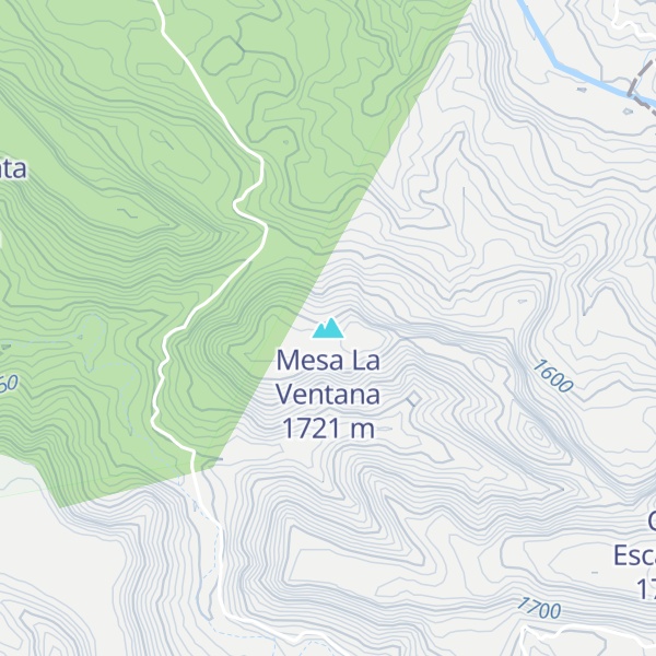 Map of Mesa La Ventana