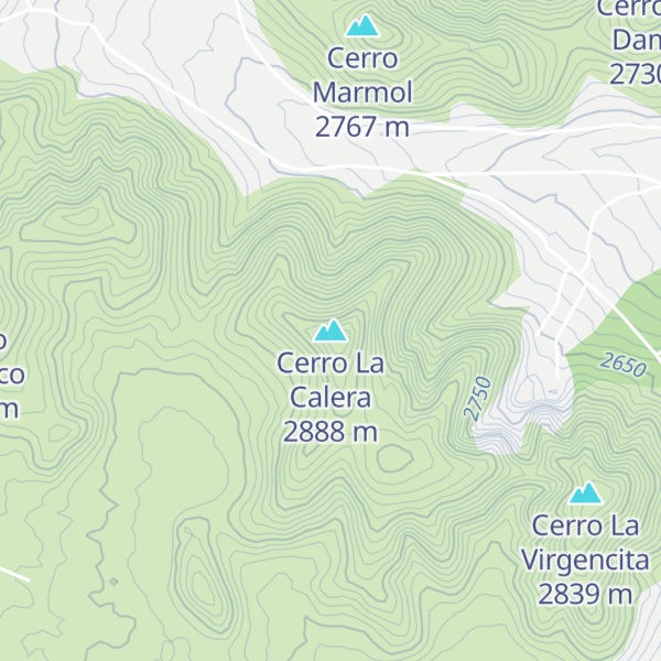 Map of Cerro La Calera