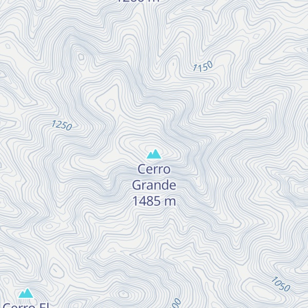 Map of Cerro Grande
