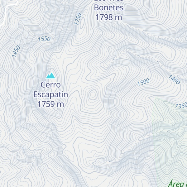 Map of Cerro La Batea
