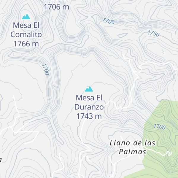 Map of Mesa El Duranzo