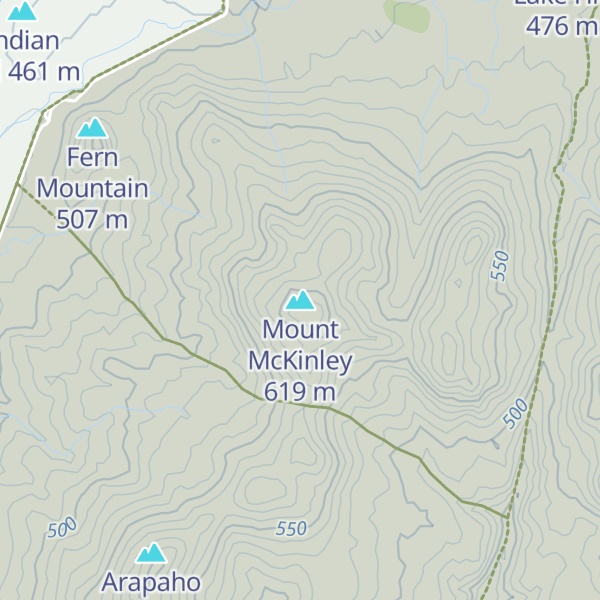Map of Mount McKinley
