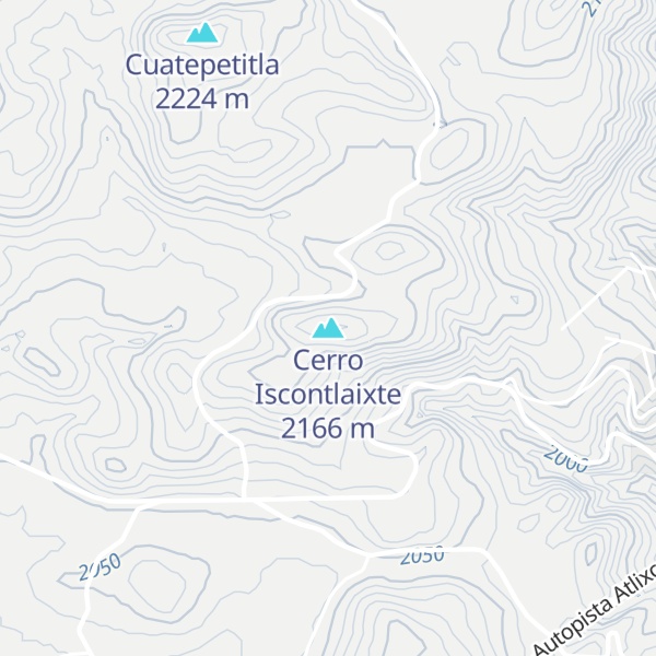 Map of Cerro Iscontlaixte