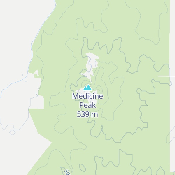 Map of Medicine Peak
