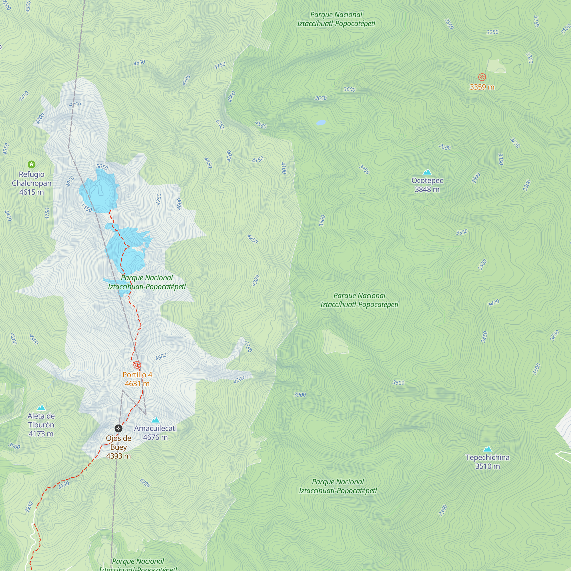 Refugio Puebla map