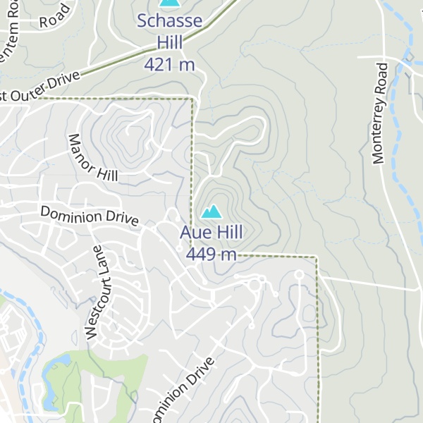 Map of Aue Hill