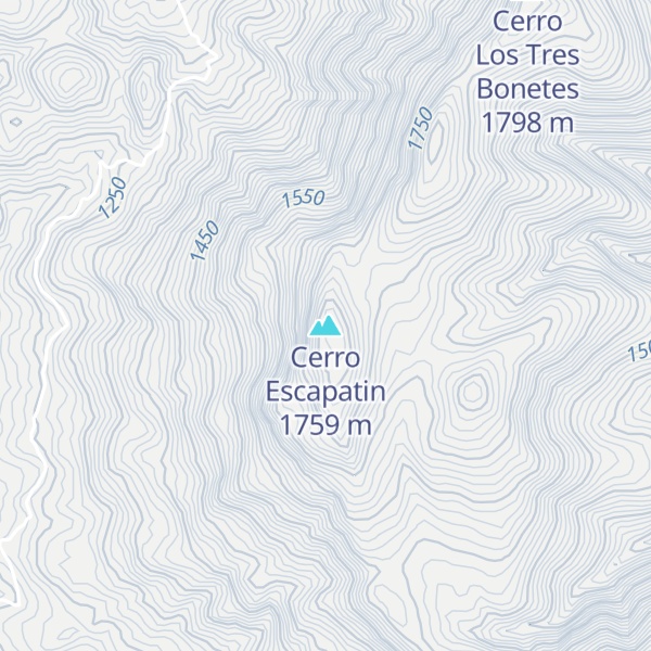 Map of Cerro Escapatin