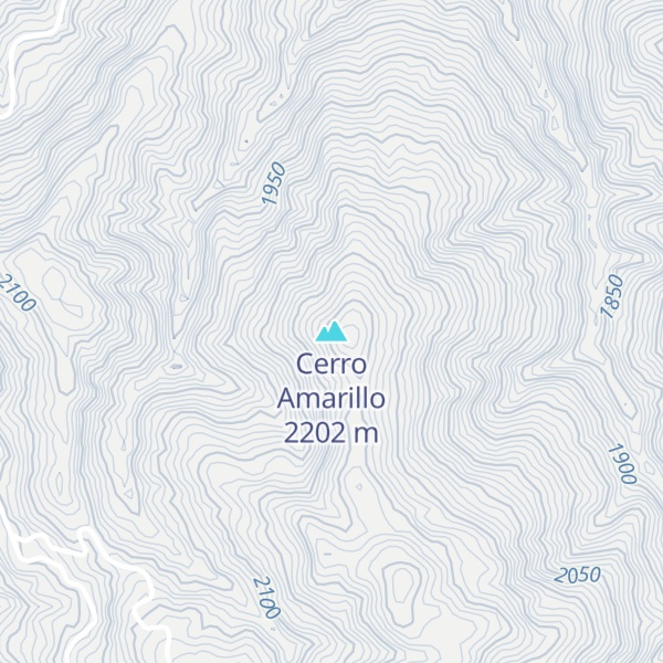 Map of Cerro Amarillo