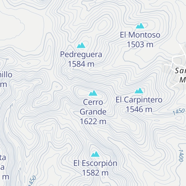 Map of Cerro Grande
