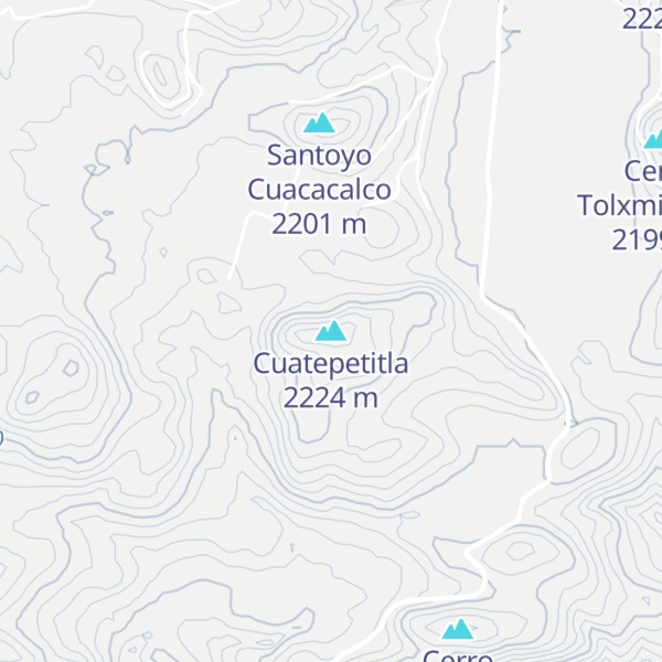 Map of Cuatepetitla
