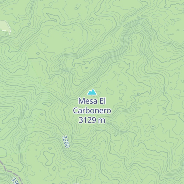 Map of Mesa El Carbonero