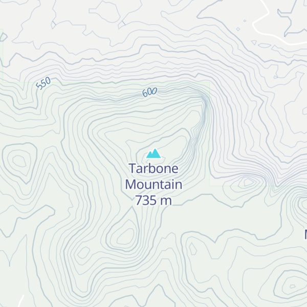 Map of Tarbone Mountain