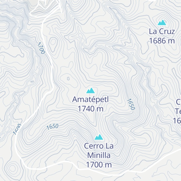 Map of Amatépetl