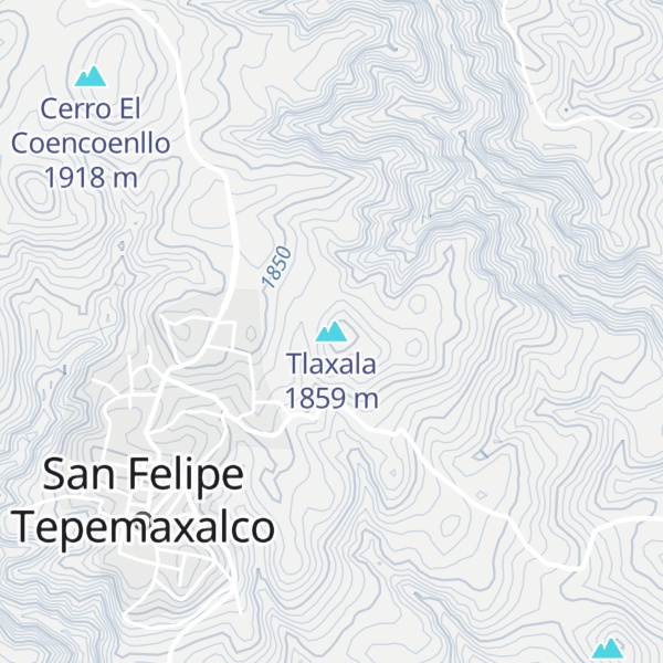 Map of Tlaxala