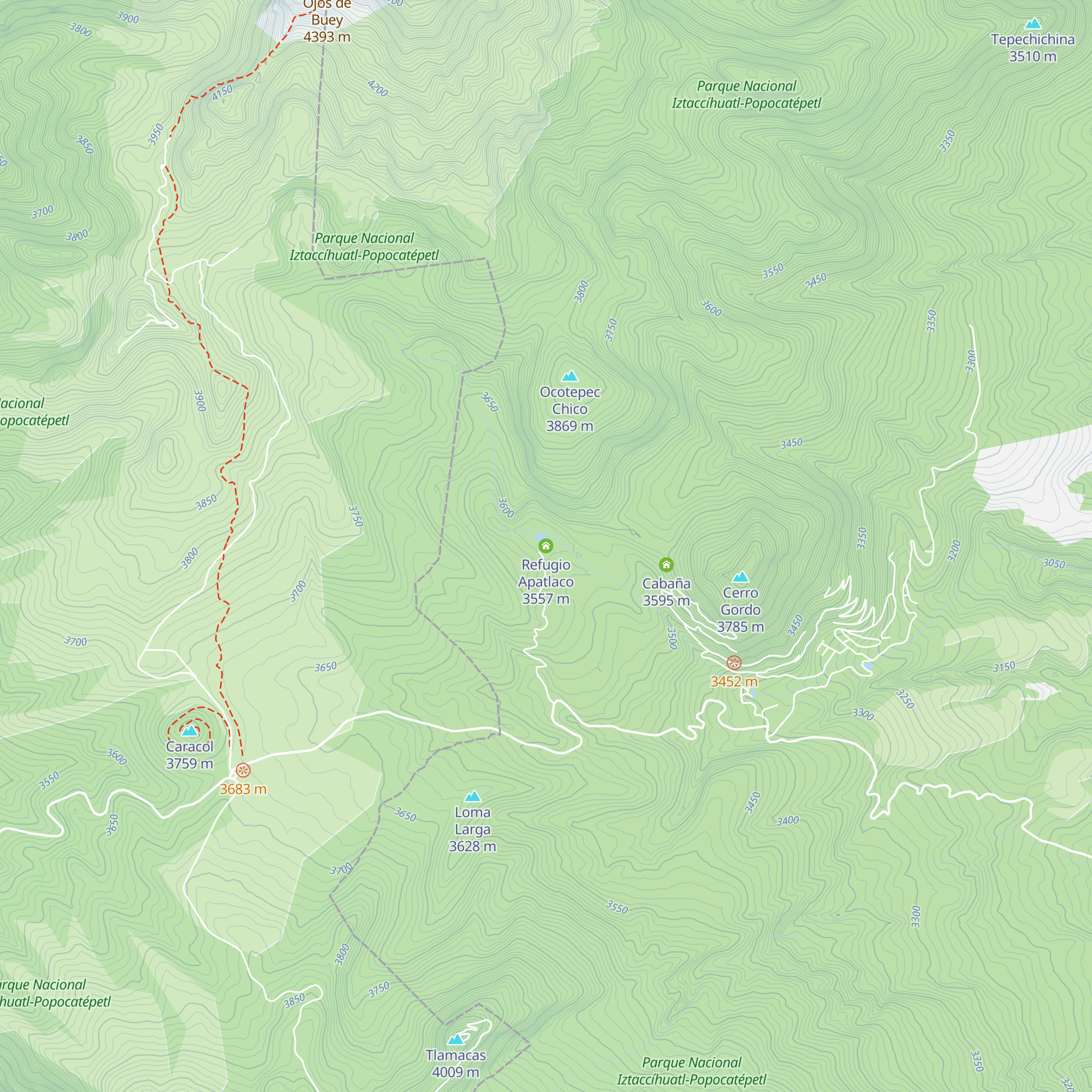 Refugio Apatlaco map