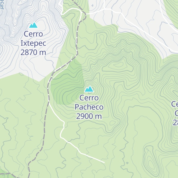Map of Cerro Pacheco
