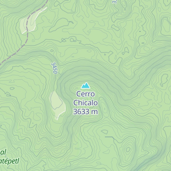 Map of Cerro Chicalo