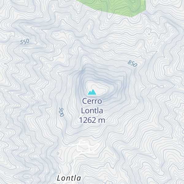 Map of Cerro Lontla