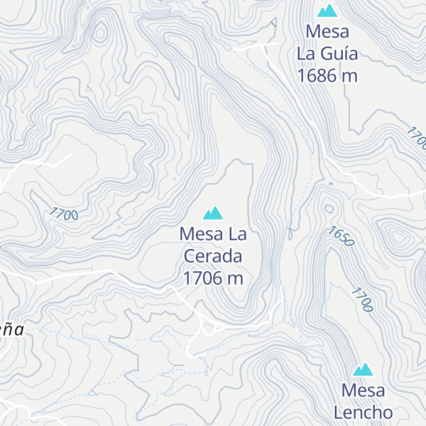 Map of Mesa La Cerada
