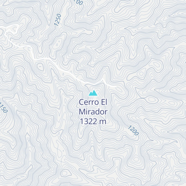 Map of Cerro El Mirador