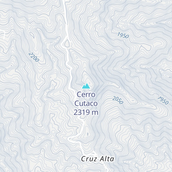 Map of Cerro Cutaco