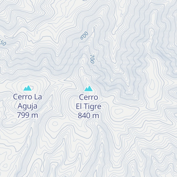 Map of Cerro El Tigre