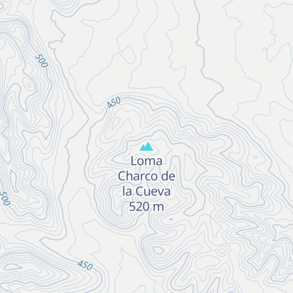 Map of Loma Charco de la Cueva