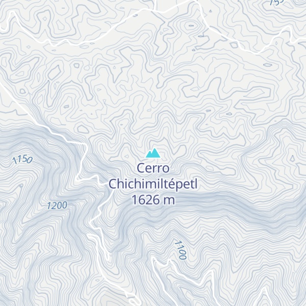 Map of Cerro Chichimiltépetl