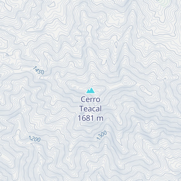 Map of Cerro Teacal