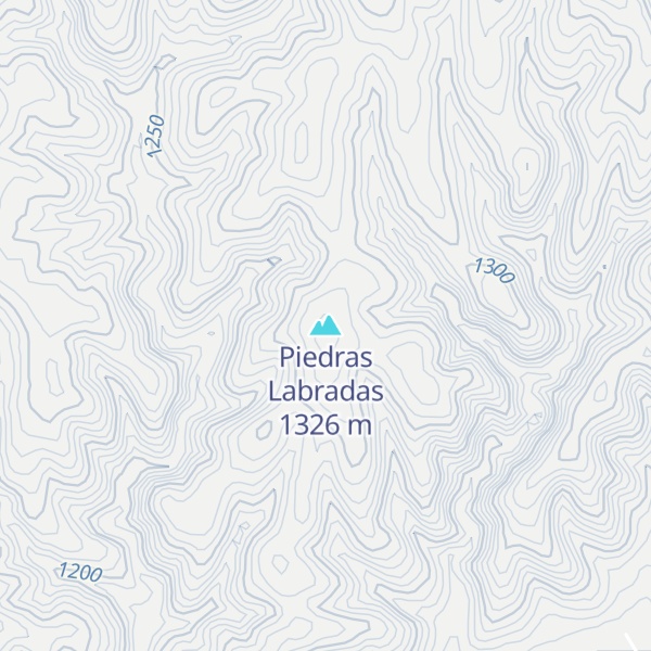 Map of Piedras Labradas