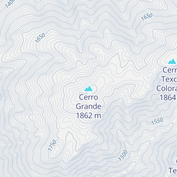 Map of Cerro Grande
