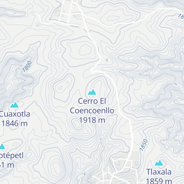 Map of Cerro El Coencoenllo