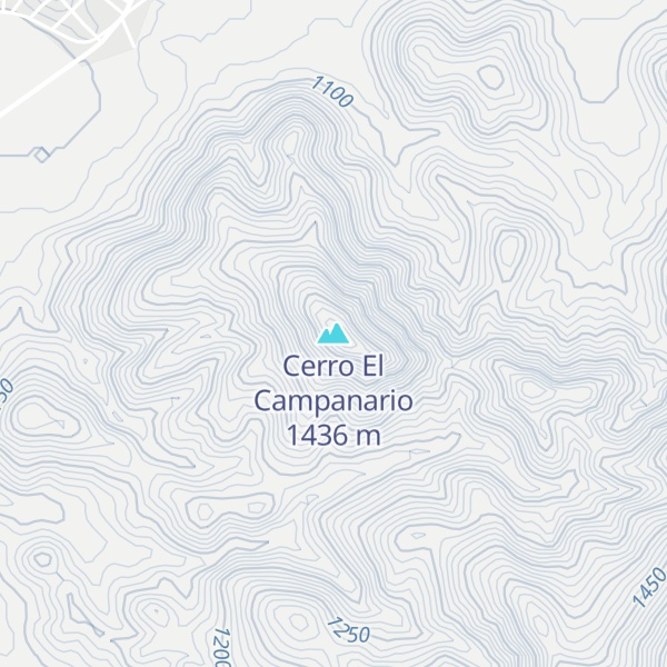 Map of Cerro El Campanario