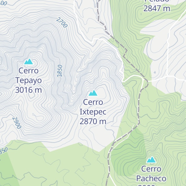Map of Cerro Ixtepec