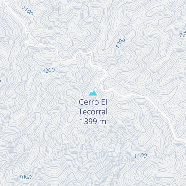 Map of Cerro El Tecorral