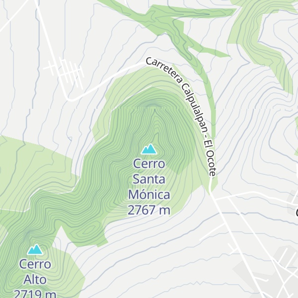 Map of Cerro Santa Mónica