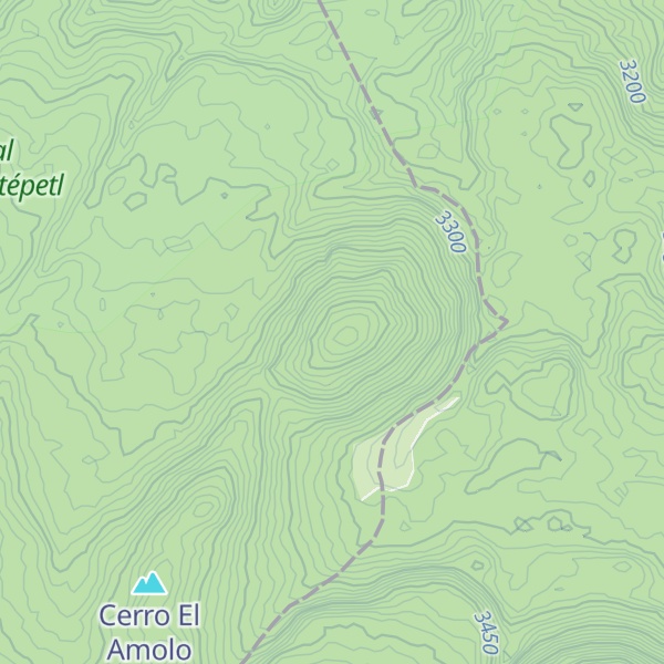 Map of Cerro Tzihuintitla