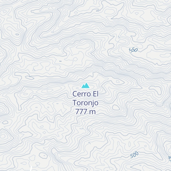Map of Cerro El Toronjo
