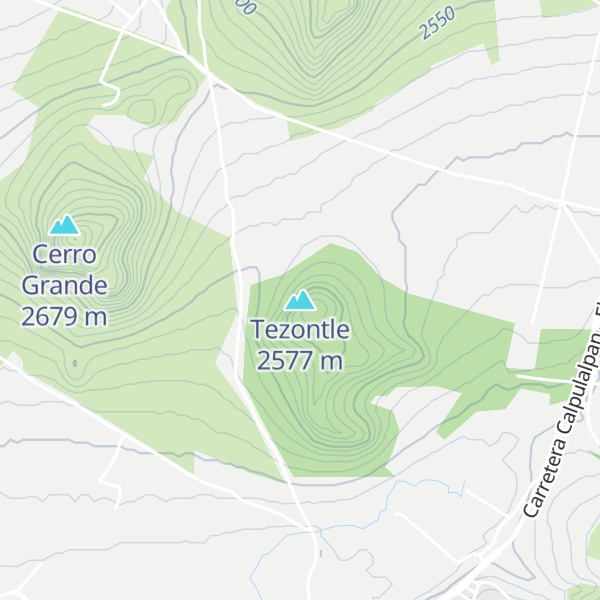 Map of Tezontle