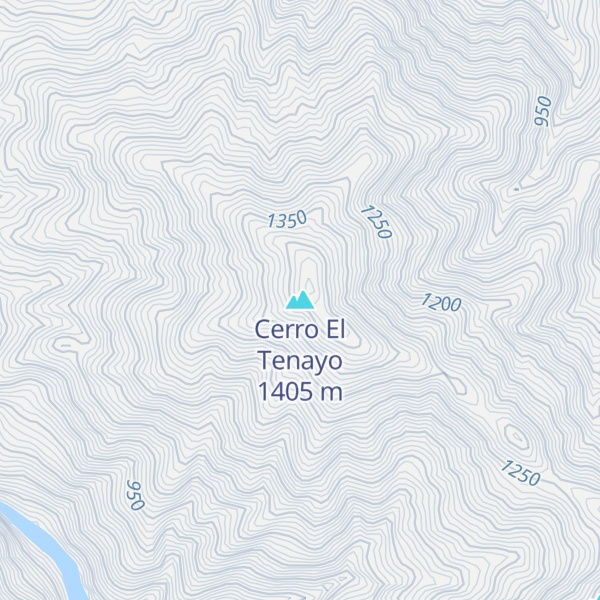 Map of Cerro El Tenayo