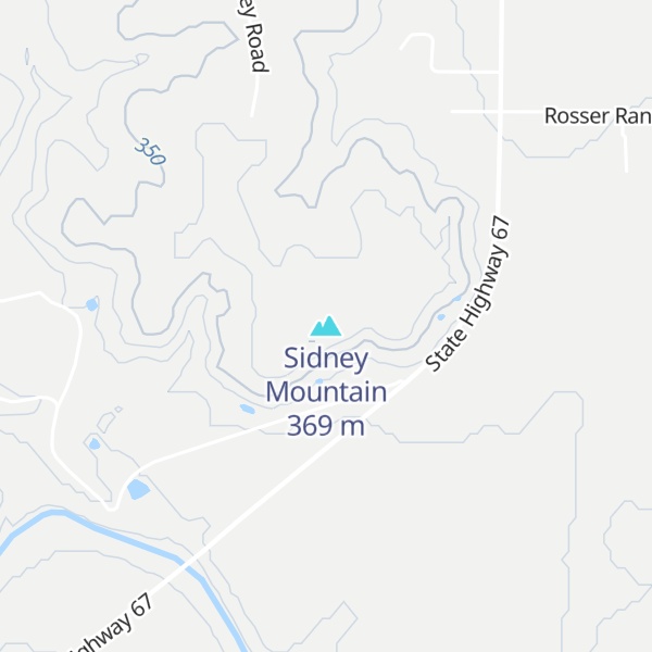 Map of Sidney Mountain