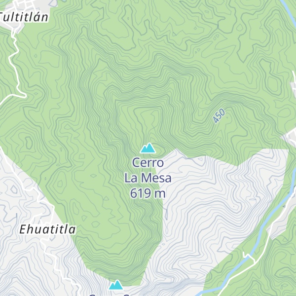 Map of Cerro La Mesa