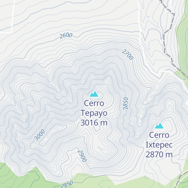 Map of Cerro Tepayo