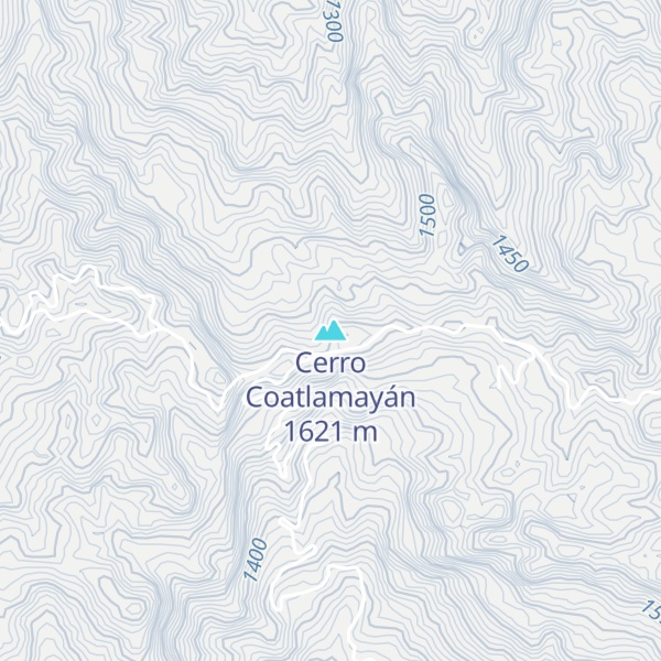 Map of Cerro Coatlamayán