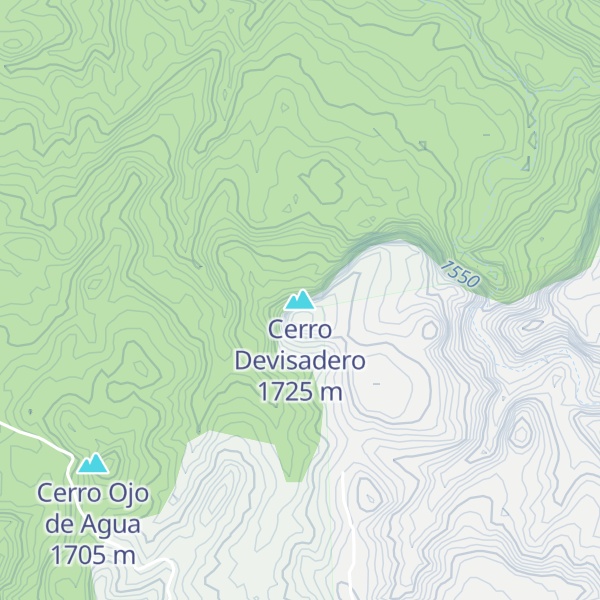 Map of Cerro Devisadero