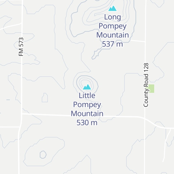 Map of Little Pompey Mountain